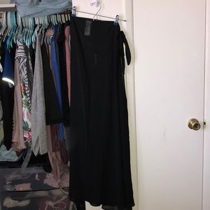 Sheer tie around skirt